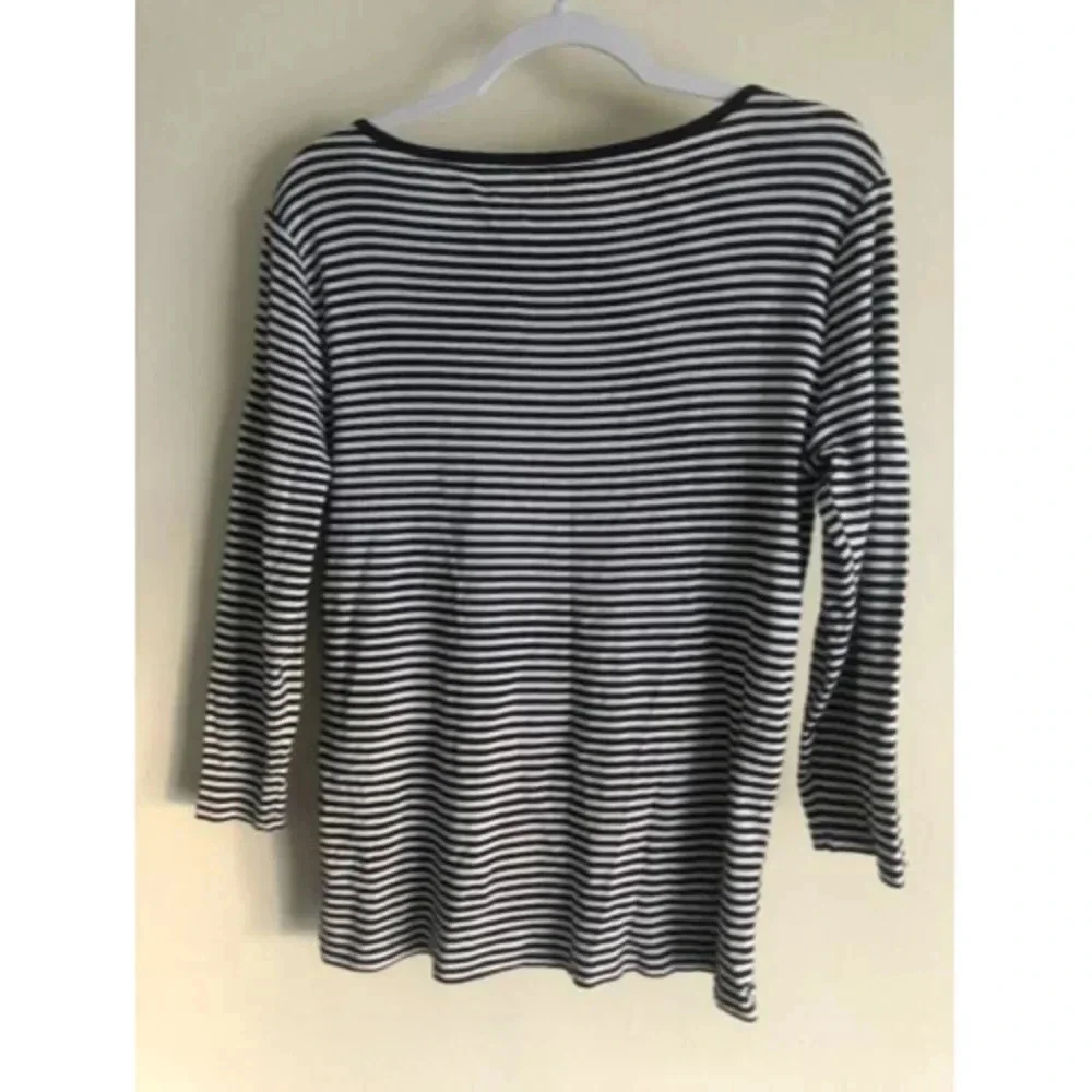 J.Crew Womens Perfect Fit Top Striped Size L